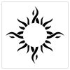 tribal sun tattoos pic